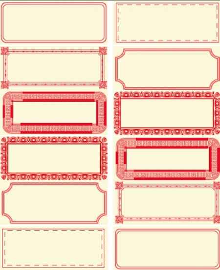 Tags / rótulos em vermelho