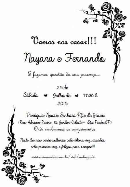 meu convite para convidados