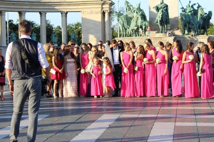 Casamento na Lua de mel haha - Praça dos Heróis em Budapeste