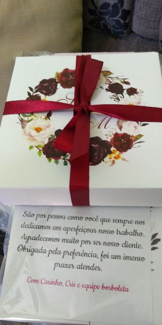 Caixa para padrinhos
