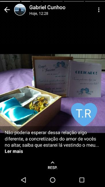 Entreguei os convites dos padrinhos, madrinhas e pajens - 8