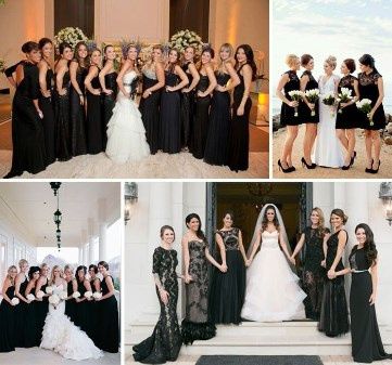 casamento em cor preto