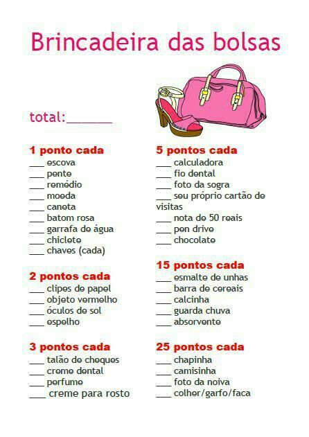 Brincadeiras chá's - 3