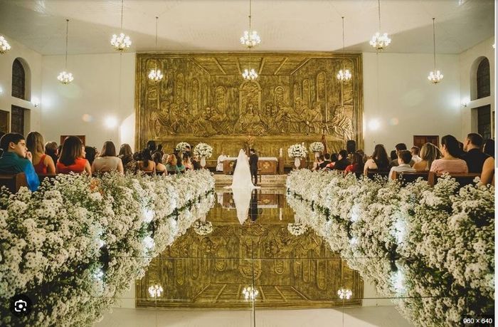 Minha decoração da igreja quero glamurosa