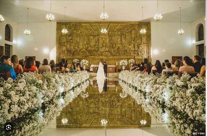 Minha decoração da igreja quero glamurosa