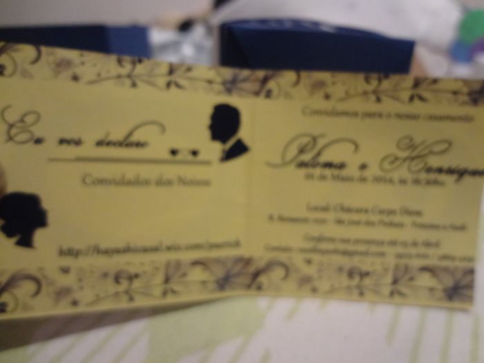convite de casamento em caixa