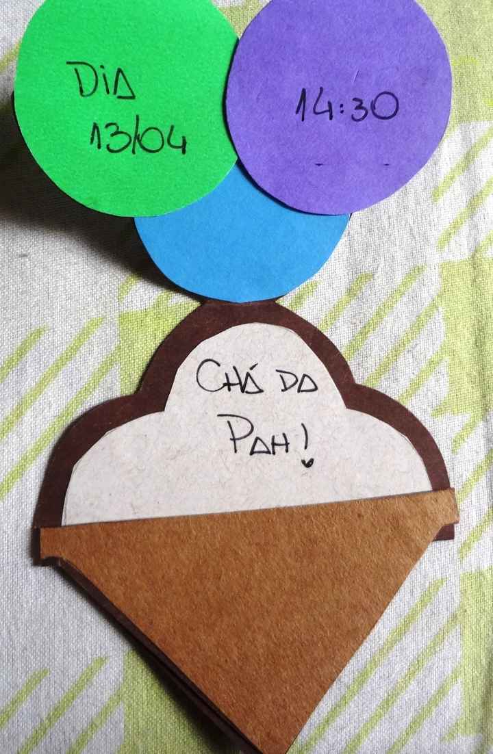 convite de cha panela tematica de sorvete