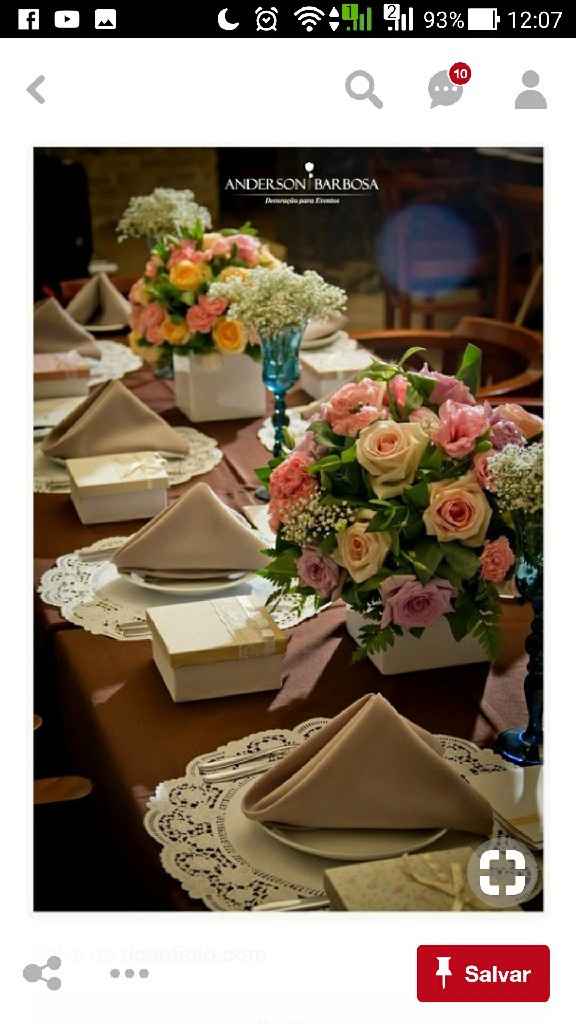 Mesa dos convidados com doilies - 3