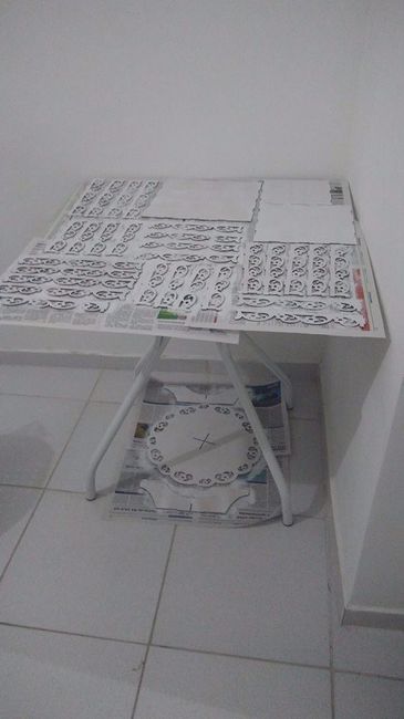 Kit provençal para a mesa do bolo e doces