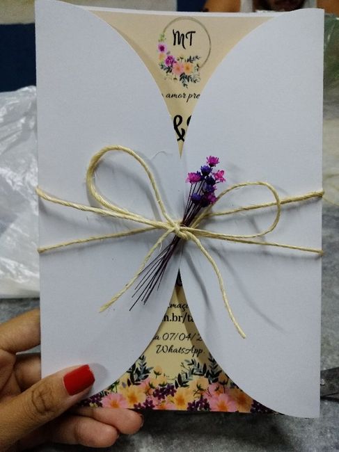 Tamanho dos convites, qual o ideal pra Diy? 1