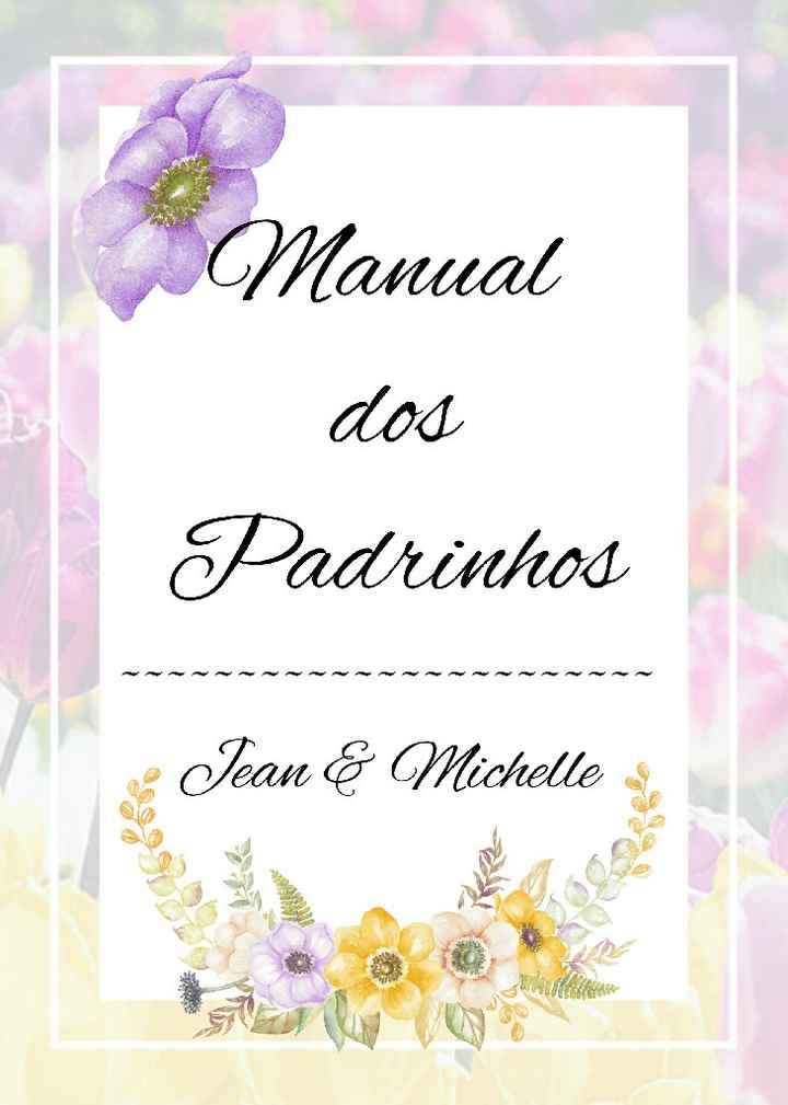 Manual dos padrinhos... - 2