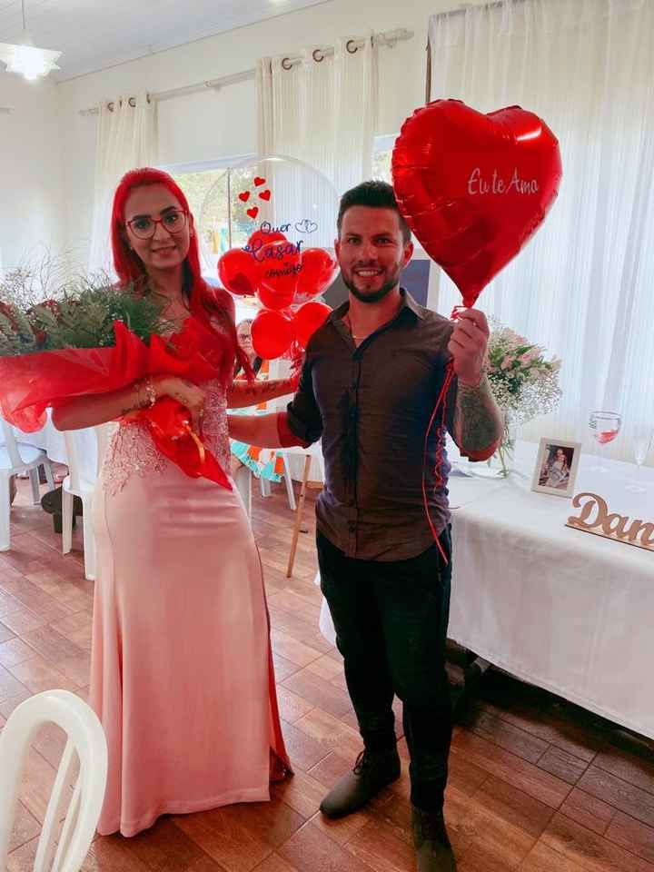 Como foi feito o pedido de casamento? - 1