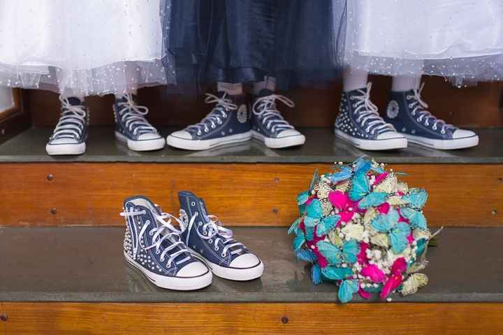 Sapatos da noiva e daminhas