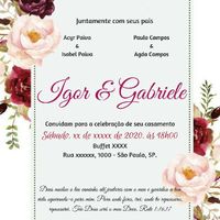 Convite de casamento 😍 - 1