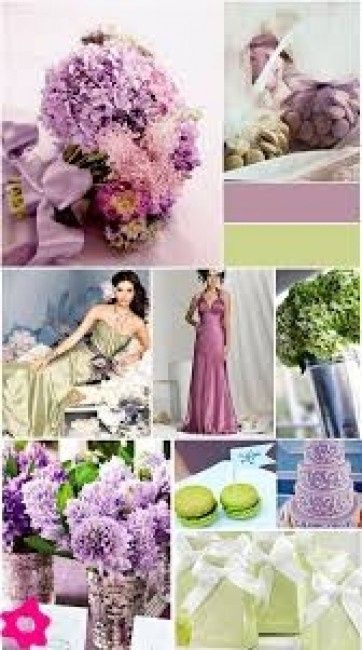 verde e lavanda