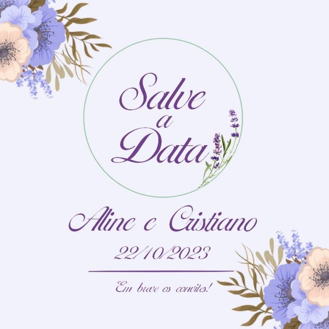Salve a data (save the date) #vemver 2