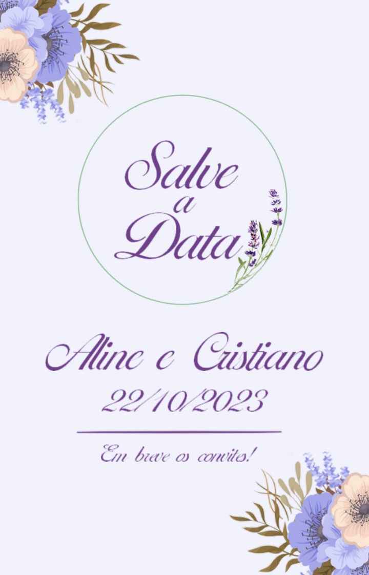 Salve a data (save the date) #vemver - 1