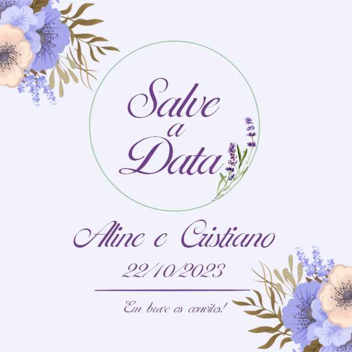 Salve a data (save the date) #vemver - 2