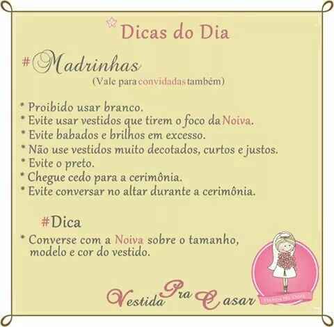 Dica para madrinhas e concidadas! - 1