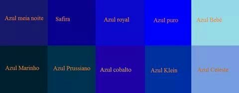 As várias cores do azuul - 1