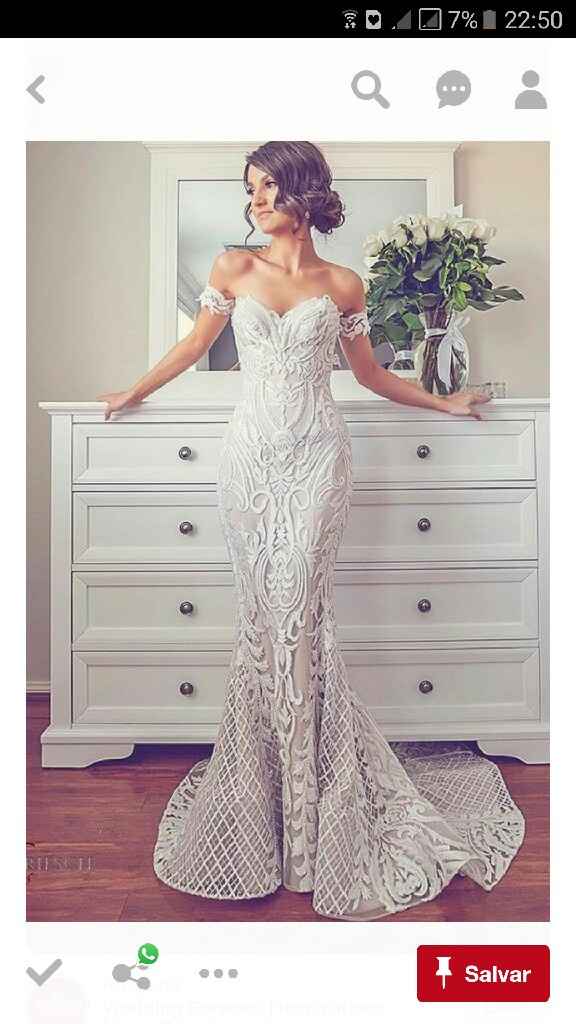 Vestido sereia ou com calda? - 3