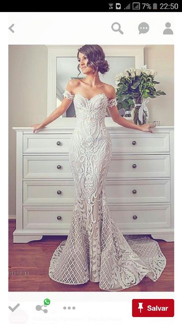 Vestido sereia ou com calda? - 3