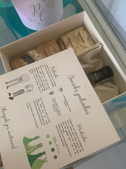 Caixa padrinhos rústica 9