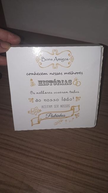 Lembrancinha dos padrinhos - 1