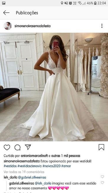 Quem aí tá ansiosa para ir ver o vestido? Me caso em Outt/2021 e já não tô me aguentando. 7