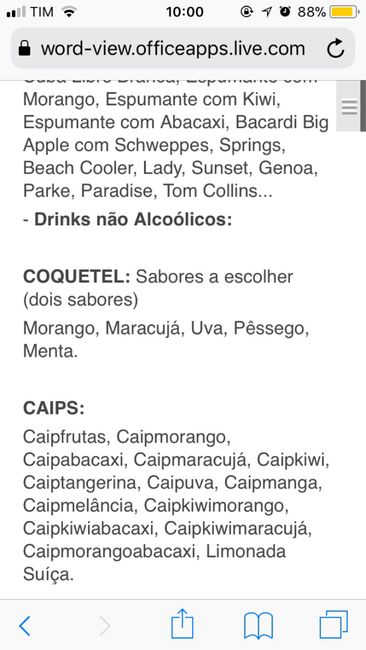  Cálculo de bebidas - 2