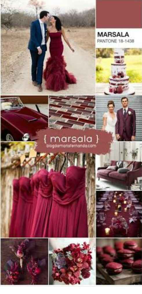Vestidos das madrinhas cor marsala - 2