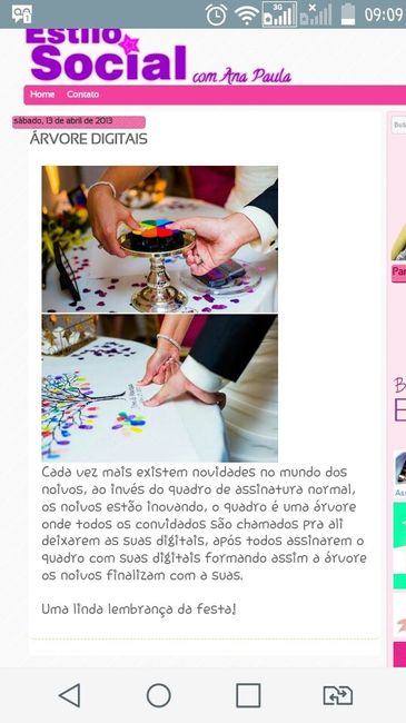 Ideia livro de assinatura.. 