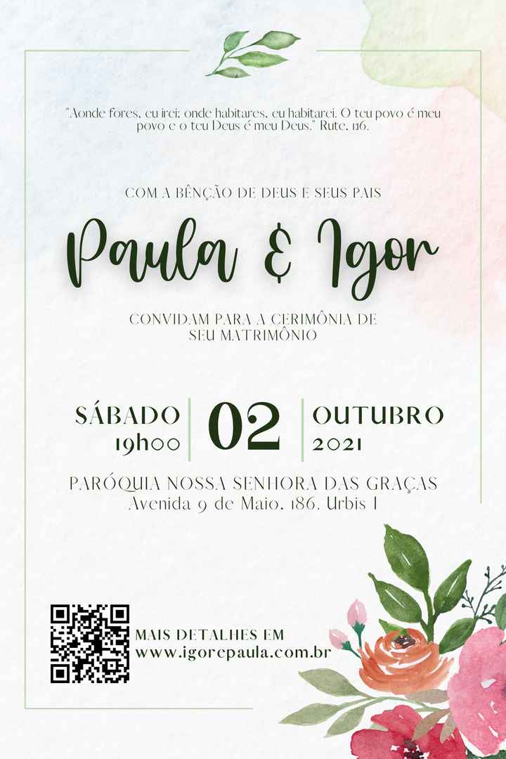 Sobre os convites - 1
