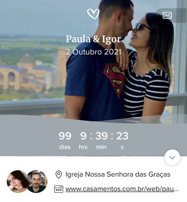 Contador viroooou! - Quantos dias faltam para o seu sim? 😍❤️ - 1