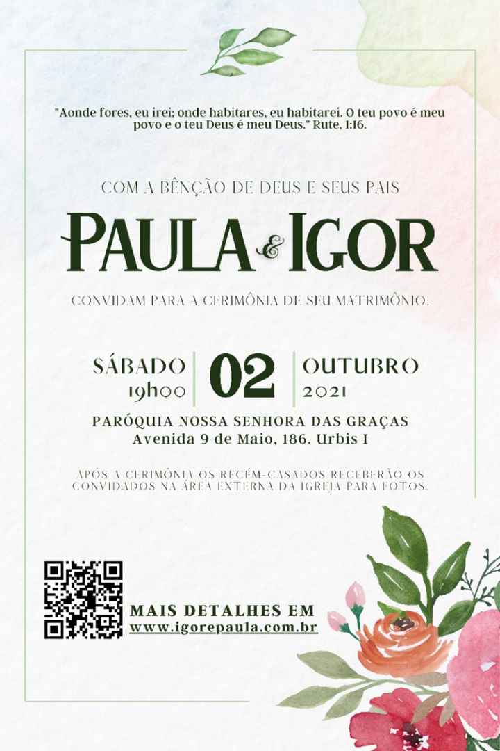 Nosso Convite Digital + Perrengues de noiva - 1