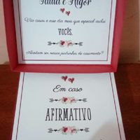 Convite Padrinhos *vem ver* - 2