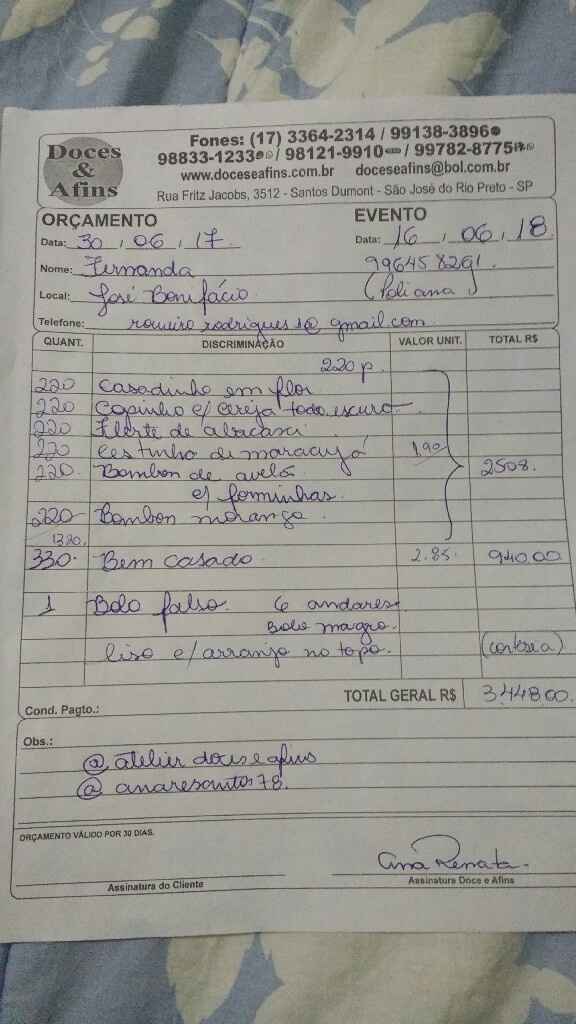 Doces finos - 1