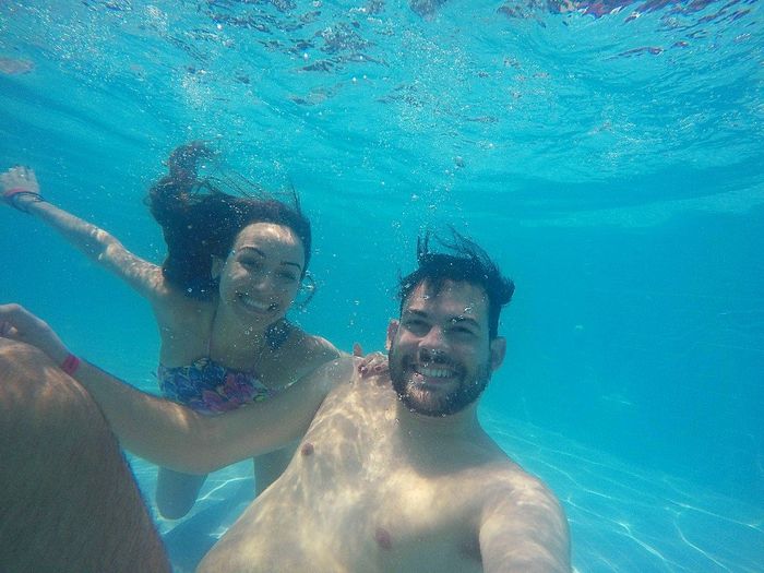 Amor até embaixo d'água. ♥