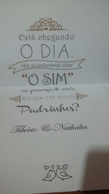 Convite dos padrinhos - 3