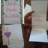 Essa foi a lista e os convitinhos super trabalhosos rs mas todos adoraram. Fiz em dois dias e foram 