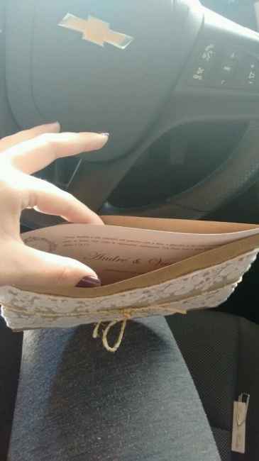 Convite com kraft e renda -  diy - 1