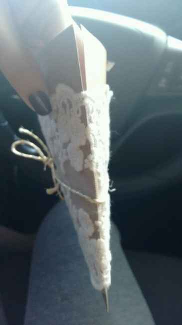Convite com kraft e renda -  diy - 3