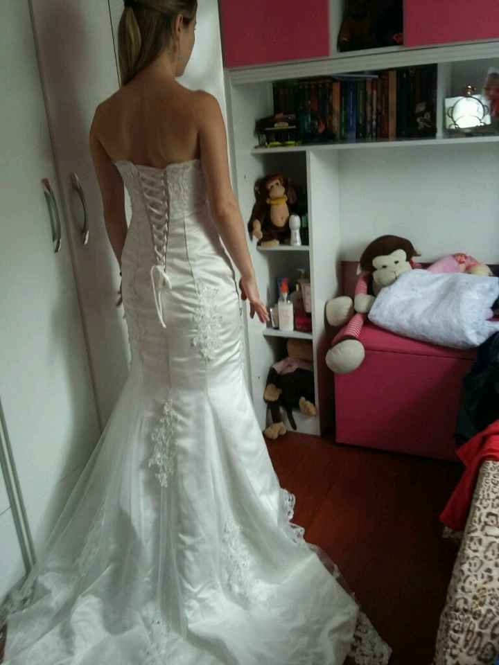 Penúltima prova do meu vestido de noiva# fantando21dias!!! - 2