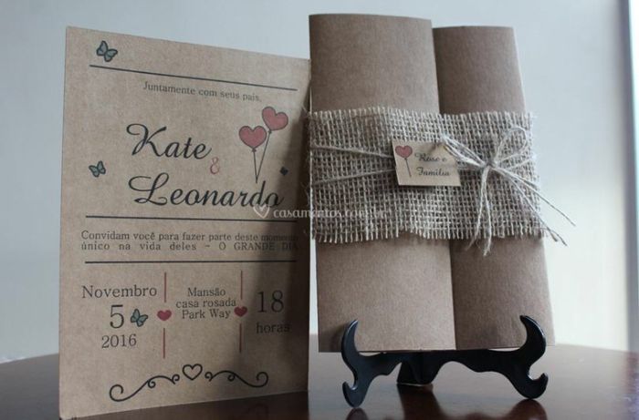 Convite de Casamento diy - 1