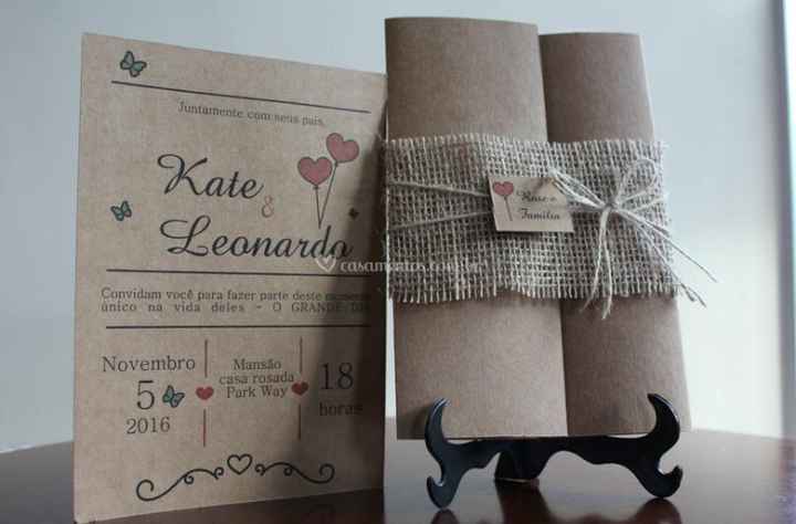 Convite de Casamento diy - 1
