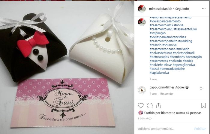 modelo da caixinha que olhei
