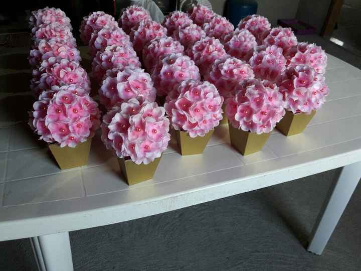  Mais um diy finalizado, Centro de mesa!! Eu amei ^-^ - 1