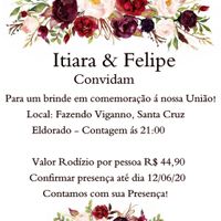 modelo convite recepção