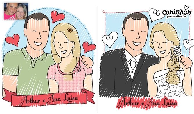 Carinhas personalizadas