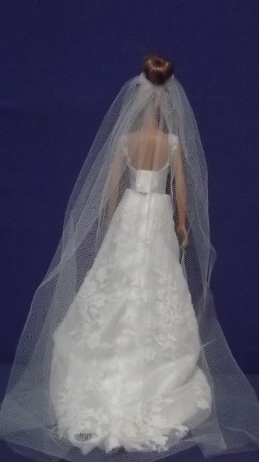 Miniatura do vestido de noiva